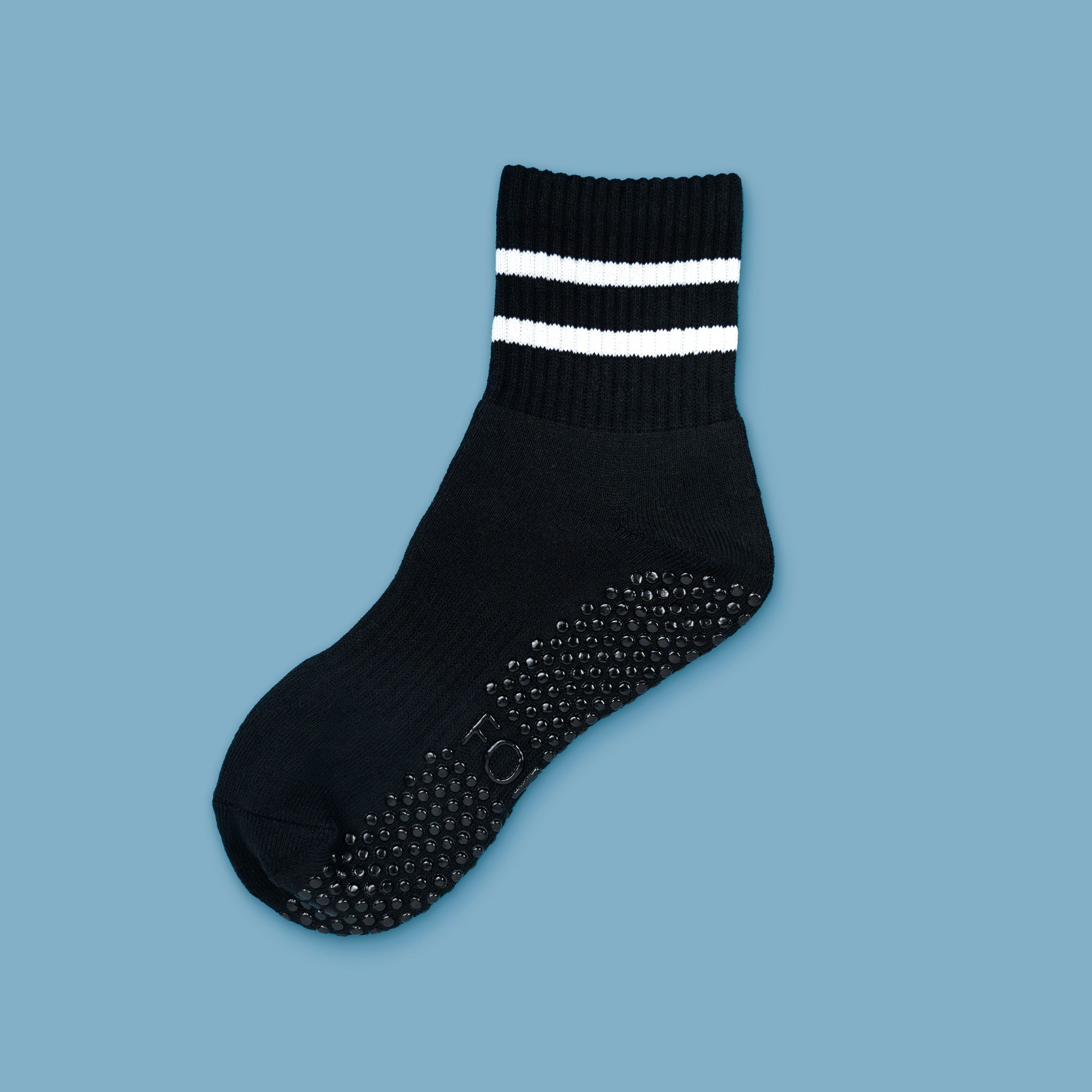 White Stripe Half Crew