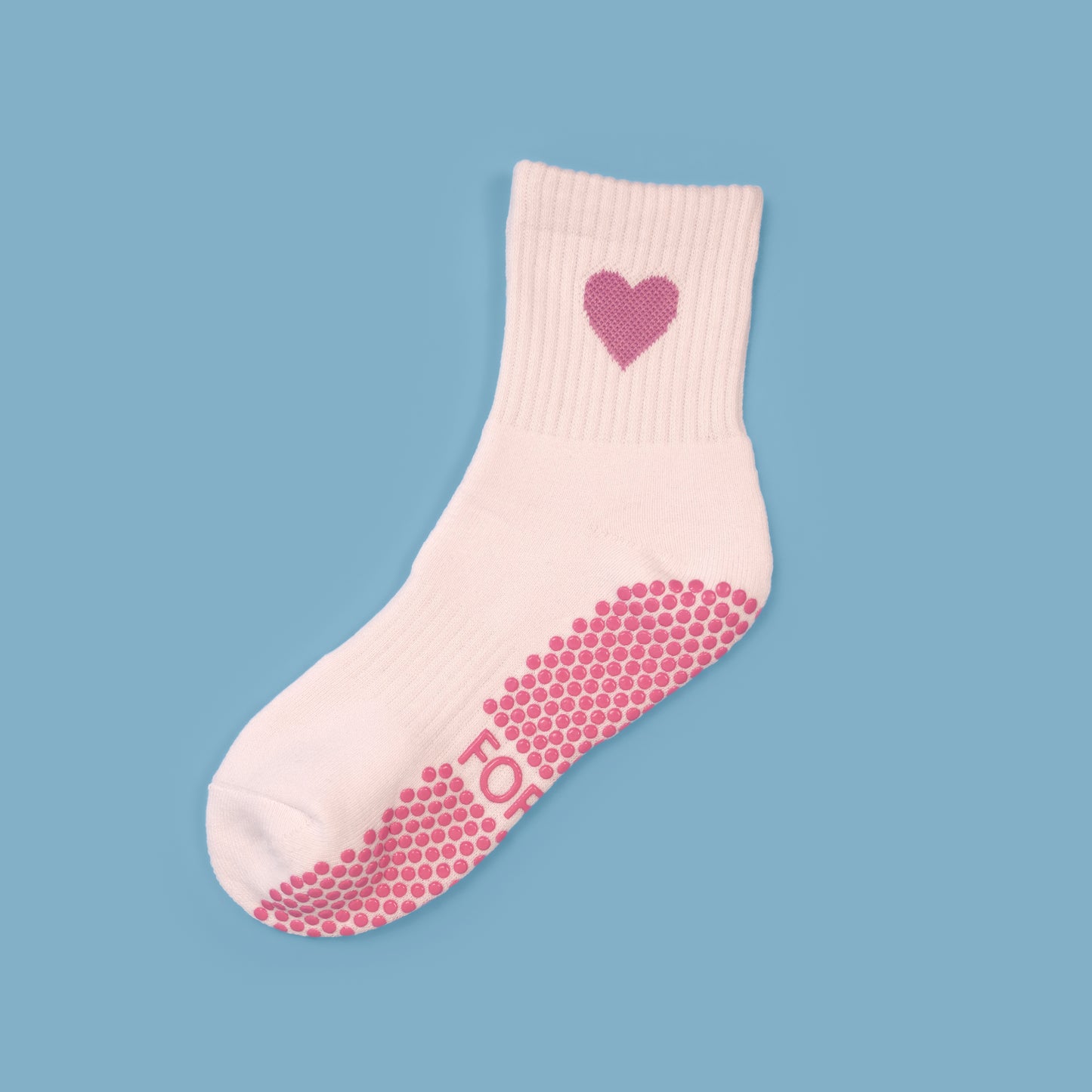 Pink Heart Half Crew