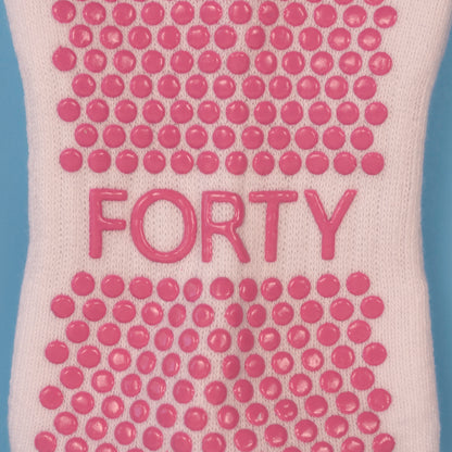 Pink Heart Half Crew