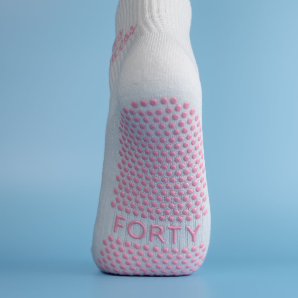 Pink Pilates Princess Ruffle Top Half Crew