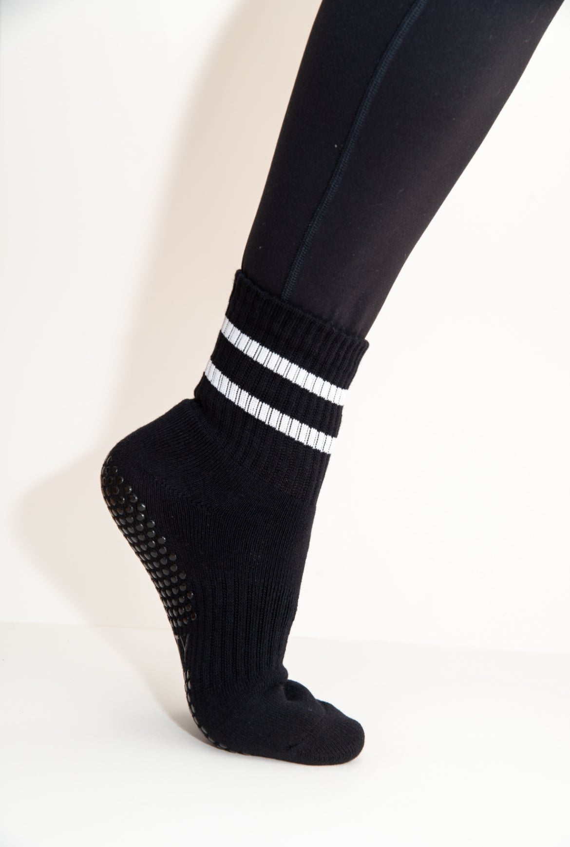 White Stripe Half Crew